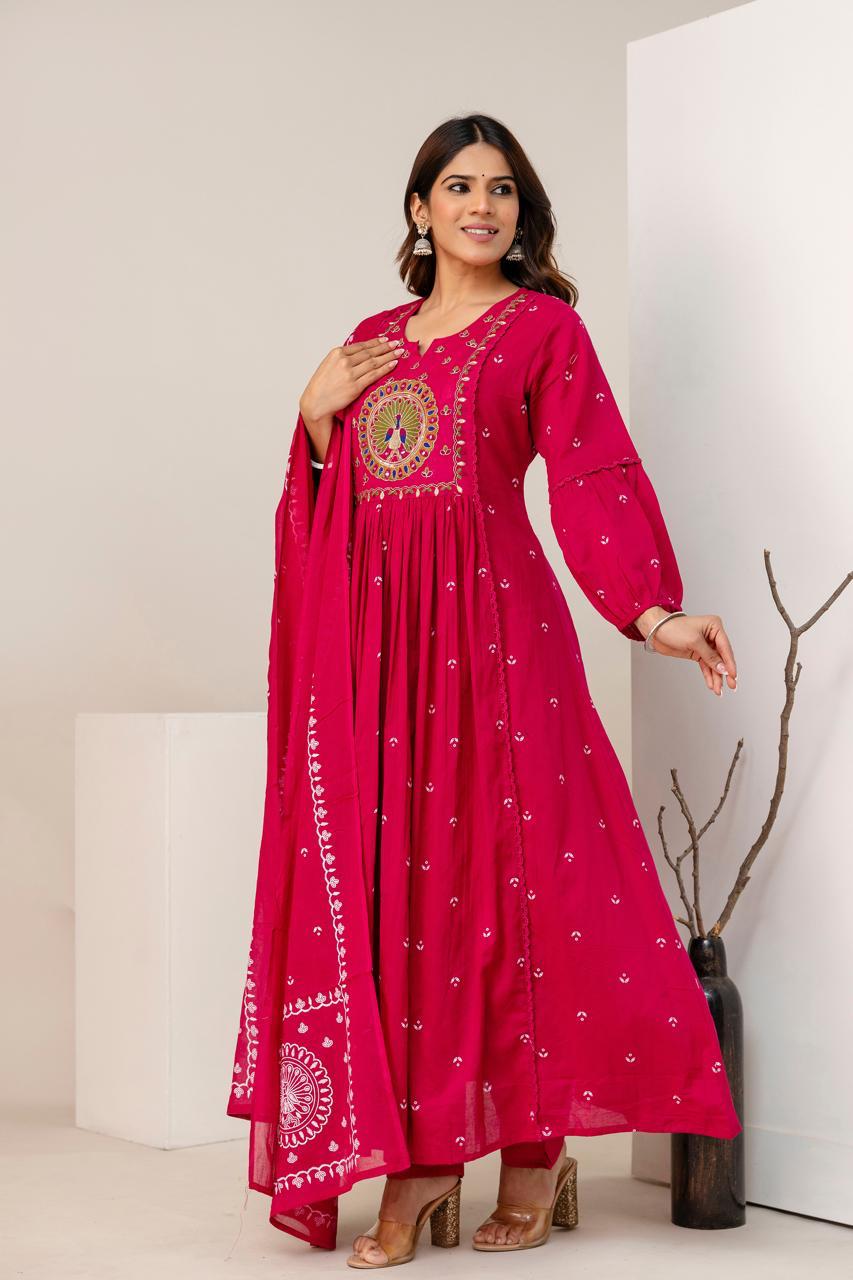 Cotton Anarkali suits