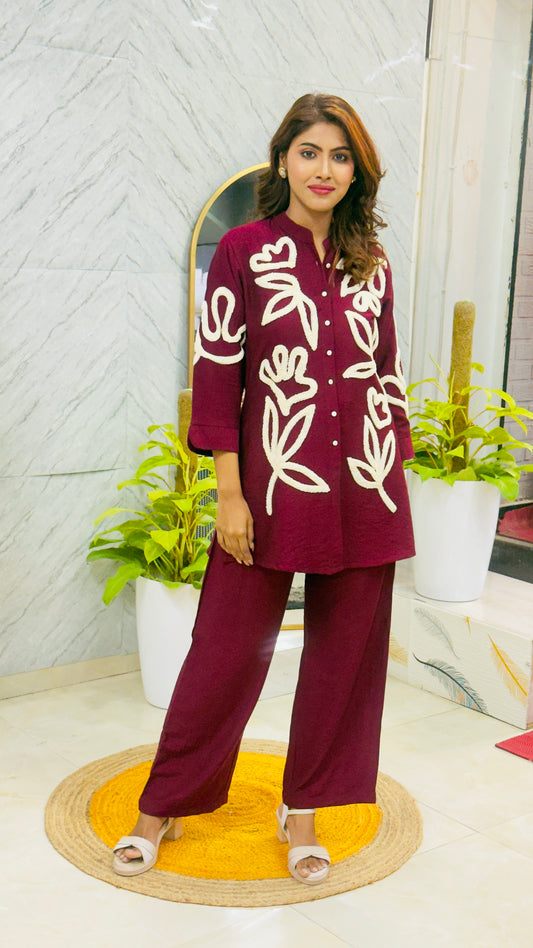Wine co- ord set