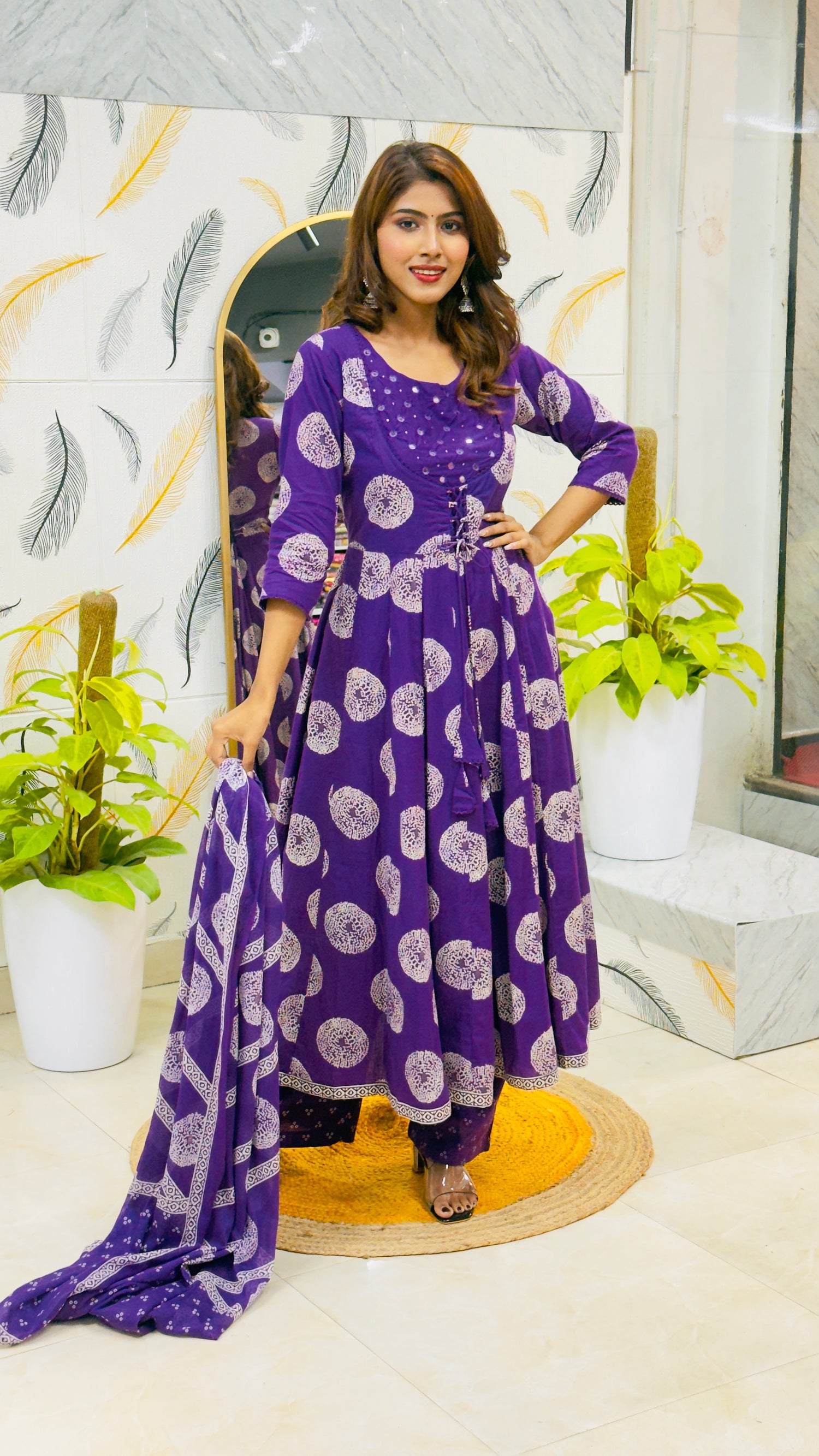 Cotton Anarkali suits